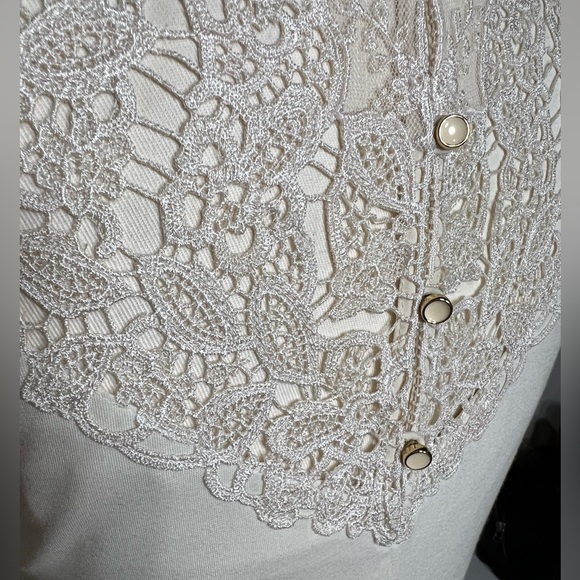Ted Baker Ivory Lace Yoke Dress - Picture 8 of 8